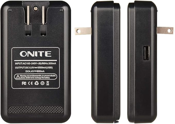 Onite Universal Cellphone Removeable Battery Charger, Extra 5V USB Output Port - Image 6