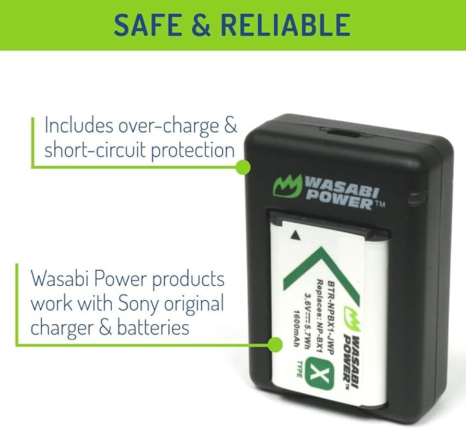 Wasabi Power NP-BX1 Battery and Dual USB Charger - Image 4