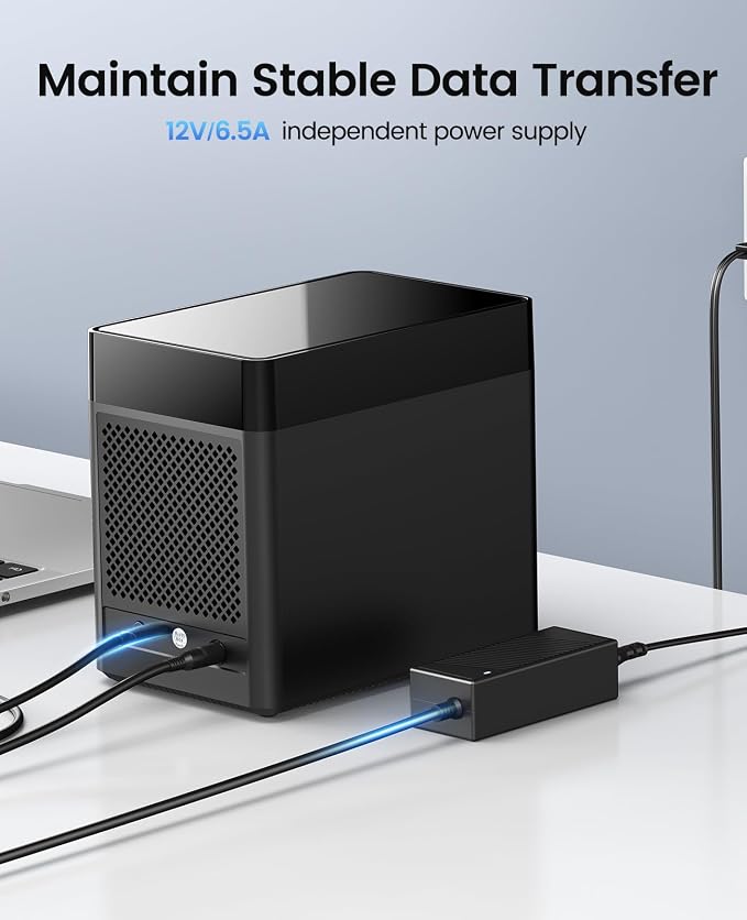 ORICO 5 Bay Hard Drive Enclosure USB 3.0 to SATA Magnetic Tool-Free External - Image 7