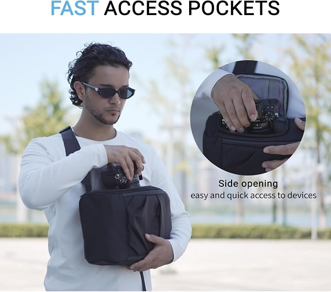 TAAOKA Camera Sling Bag for Photographer– Waterproof Crossbody Camera Bag - Image 3