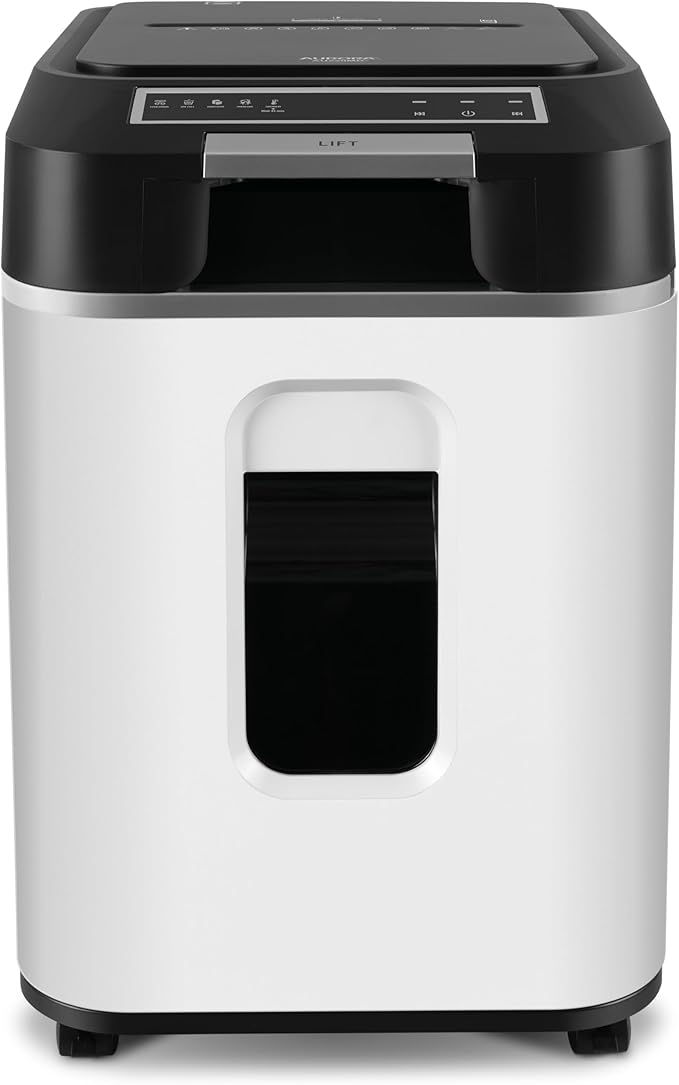 Aurora Commercial Grade 220-Sheet Auto Feed High Security Micro-Cut Paper Shredder/ 60 Minutes/Security Level P-5