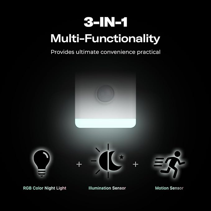 THIRDREALITY Smart Color Night Light, Matter Over WiFi, 3-1 Multi-Functionality - Image 3