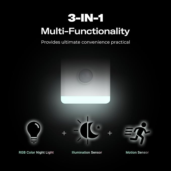 THIRDREALITY Smart Color Night Light, Matter Over WiFi, 3-1 Multi-Functionality - Image 3