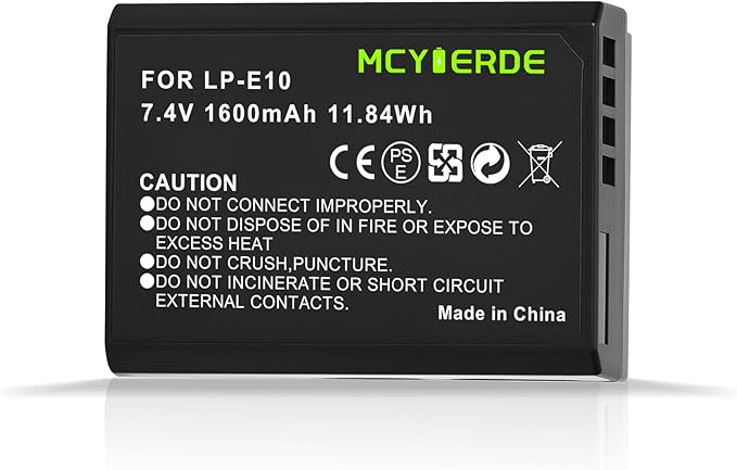 LP-E10 Replacement Battery Compatible by MCYIERDE