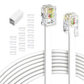 moeverEX Phone Extension Cord 15 Ft 2pcs, Telephone Cable by moeverEx