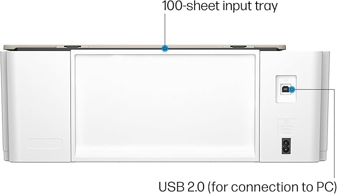 HP Smart Tank 5103 Wireless All-in-One Refillable Ink Tank Printer, Scanner, Copier with 2 Years of Ink and 100 Sheets of Photo Paper Included, Best for Home (5D1B2A)