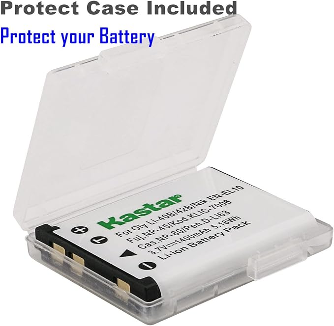 Kastar 3-Pack Li-42B Battery and AC Wall Charger Replacement - Image 2