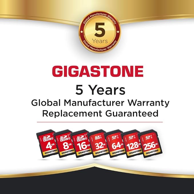 GIGASTONE 128GB SD Card 2-Pack UHS-I U1 Class 10 SDXC Memory Card High Speed - Image 8