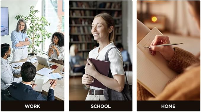 &And Per Se Lined Journal Notebook, 160 Pages, A5 5.7 x 8 inches College Ruled Thick Paper Notebook Journals for Writing, Hardcover Notebooks for Women Men Office School (1 Pack, Black)