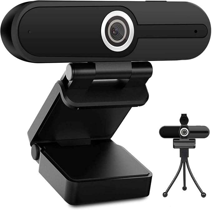 UHD 4K Webcam with Microphone: 8MP USB Computer Web Camera with Privacy Shutter by ToLuLu