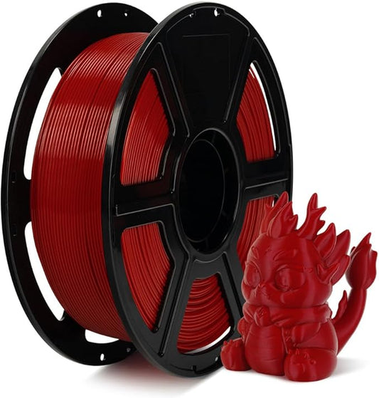 FLASHFORGE Rapid PLA Filament 1.75mm, High Flow Speedy 3D Printer Filament, Experience Exceptional Performance with 500mm/s High-Speed Printing, Neatly Wound & Top-Notch Filament (Ruby Red)