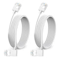 Ultra Slim 90° Degree Cat 6A Ethernet Cable Left Angled 3.3 Feet 2Pack by DUTEVOLNS