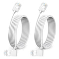 Ultra Slim 90° Degree Cat 6A Ethernet Cable Left Angled 10 Feet 2Pack, 10Gbps by DUTEVOLNS