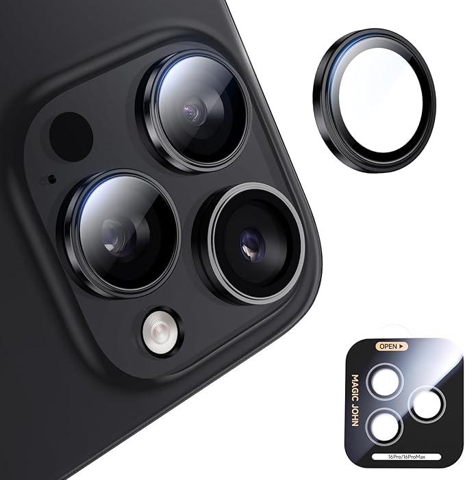 MAGIC JOHN for iPhone 16 Pro Max/16 Pro Camera Lens Protector 9H Aerospace by MAGICJOHN