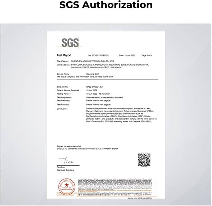 K&F Concept 20 Pack Microfiber Cleaning Cloths, 6x6in Glasses Cleaning Cloths, Premium Camera Lens Cloth for Photography, Glasses, Screens & More