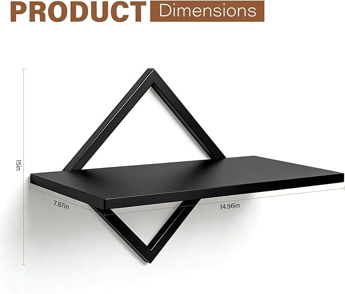 DAWASAPAT Projector Shelf for Wall Mount, 14.97" x 7.87" Floating Shelf & Rack - Image 3