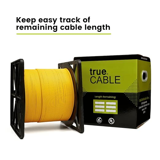 TRUE CABLE 6 Strand Fiber Indoor Distribution Cable, 1000 Feet, OS2 Single Mode - Image 4