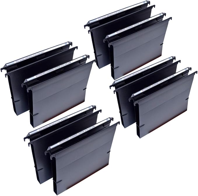 Ultimate Office MagniFile Extra-Capacity Hanging File Folders, 1" Box-Bottom, Letter Size, Feature A Wrap- Around Bungee Security Cord (Set of 8)