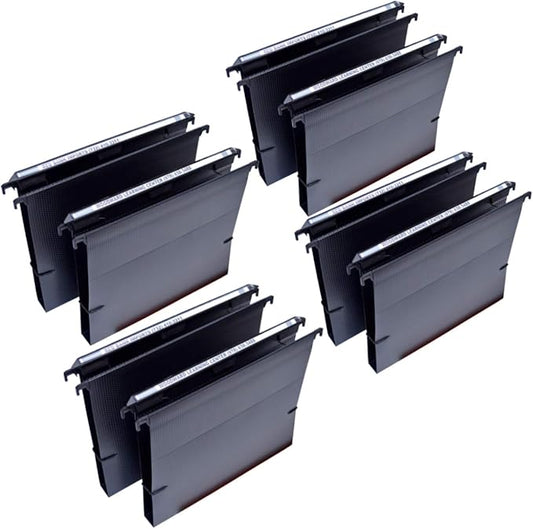 Ultimate Office MagniFile Extra-Capacity Hanging File Folders, 1" Box-Bottom, Letter Size, Feature A Wrap- Around Bungee Security Cord (Set of 8)