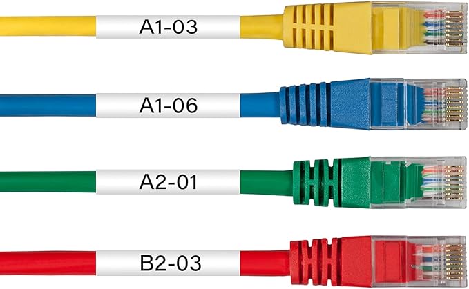 2 Pack Compatible for Ptouch HSe251 HSe-251 HS-251 HS251 23.6mm 0.92" Black on White Heat Shrink Tube for PT-D600 E500 E500VP E550W P700 P710BT P750WVP Label Maker