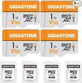 GIGASTONE 1TB Micro SD Card 4-Pack, A1 V30 4K Video Recording, Surveillance by Gigastone