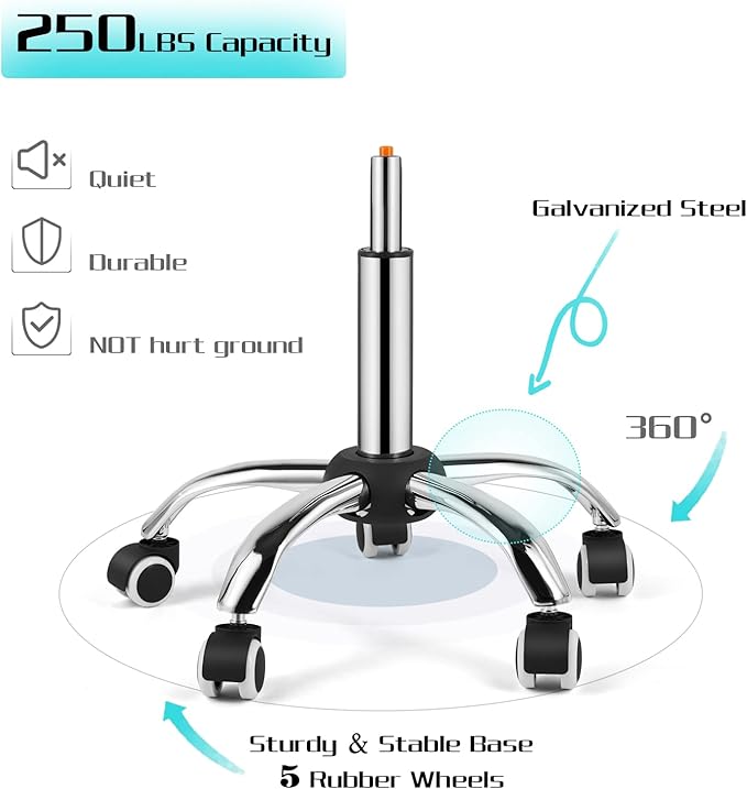 COSVALVE Armless Desk Chair, Mid Back Swivel Office Chair, Adjustable Task Chair with Rolling Wheels and Diamond Pattern, for Home Computer Barber, Pink