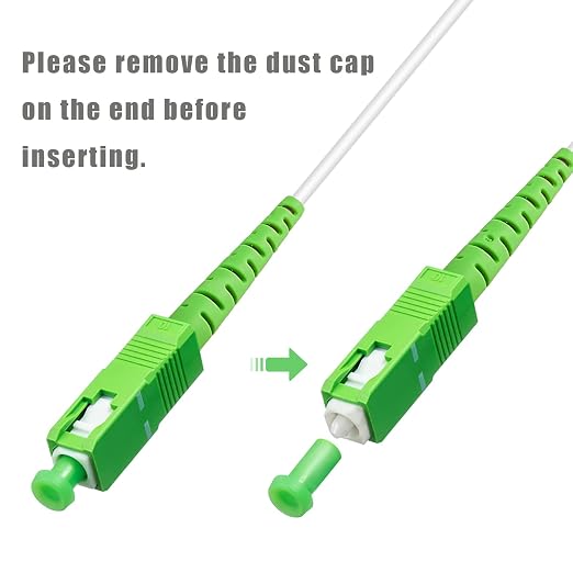30 Meters SC/APC to SC/APC Fiber Optic Internet Cable, Armored Single Mode - Image 5
