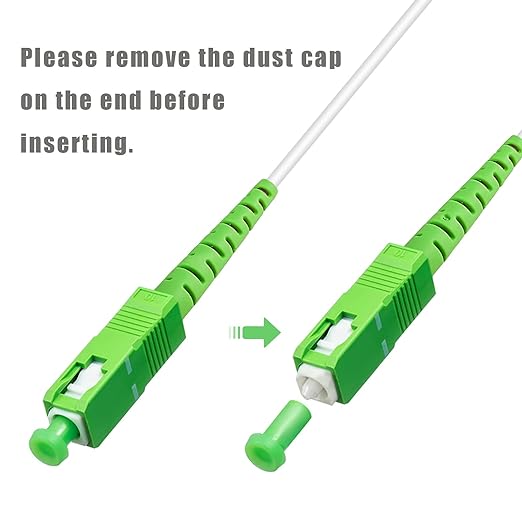 10Pack - 1m SC/APC to SC/APC Fiber Optic Internet Cable, Armored Single Mode - Image 5