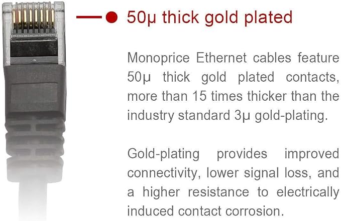 Monoprice 5FT 24AWG Cat5e 350MHz UTP Ethernet Bare Copper Network Cable - Image 3