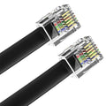 AmzPRO AmzDeals 2-Pack 5 Feet Black RJ12 6P6C Straight Wired Cable, Pro Grade by AMZDEALS