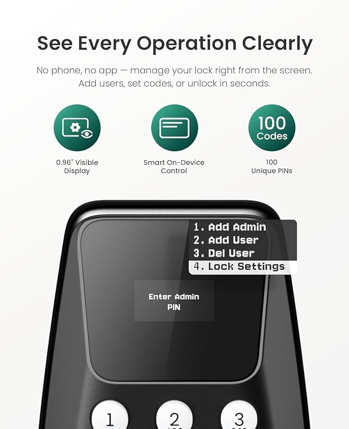 DESLOC C100 Keyless Entry Door Lock - Image 9
