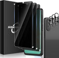 3+3 Pack for Samsung Galaxy A26 5G Privacy Screen Protector & Phone Camera Lens by SOMINGUIZN