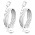90° Downward Angled Cat 6A Ethernet Ultra Slim Cable 30 Feet 2Pack, Flexible by DUTEVOLNS