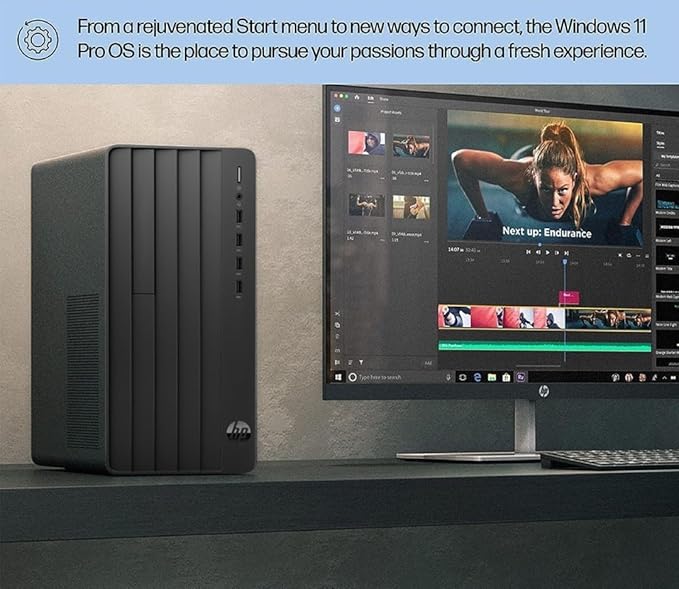 HP 290 G9 Desktop Computer, 13th Gen Intel Core i3-13100 Processor (Up to 4.50GHz)- 16GB RAM - 512GB PCIe SSD - HDMI, VGA, Wire Keyboard & Mouse, Wi-Fi, Windows 11 Pro