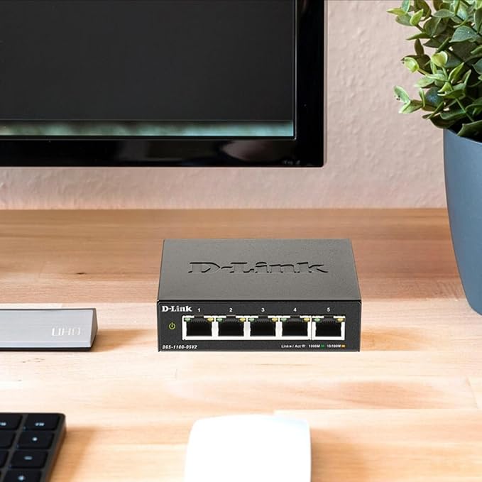 D-Link 5-Port Gigabit Smart Managed Ethernet Switch, IGMP Snooping, Web UI - Image 3