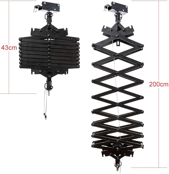 DATOUBOSS 2M Drop Pantograph for Studio Photography Ceiling Rail System - Image 2