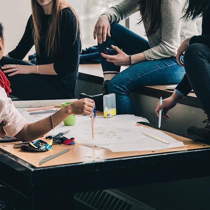 ELANE 5 Pcs 0.5mm Pens Quick Dry Black Ink Colorful Gel Pens Fine Point Smooth Writing Pens for Journaling Gifts for Doctor Nurse Teacher Students(morandi)