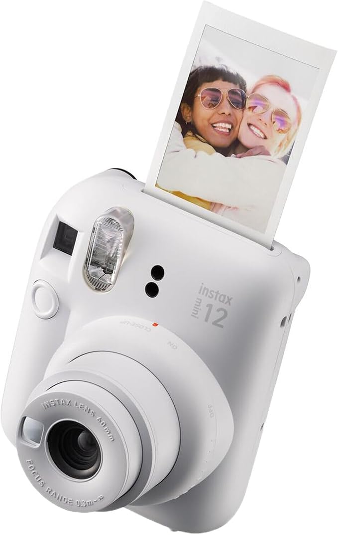 Fujifilm Instax Mini 12 Instant Camera Clay White Bundle - Image 2