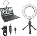 6" Ring Light Video Conference Kit, 5-Color 10-Brightness Clip-On Light by SHSYLVSEZM