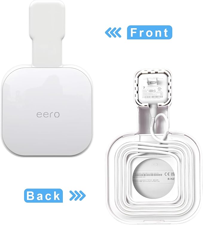 Outlet Wall Mount for eero 7, Stand Bracket Holder Compatible - Image 3