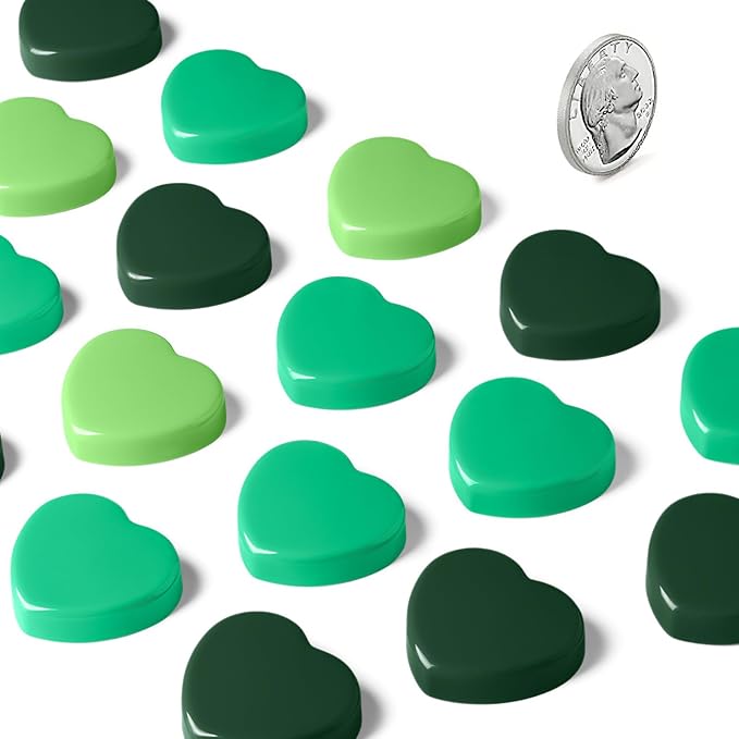 30PCS Heavy Duty Fridge Magnets - Small Cute Refrigerator Magnets for Whiteboard, Lockers & Kitchen, Cute Strong Magnets - Mini Decorative Magnet for Home, School, Office, Crafts,Locker (Green)