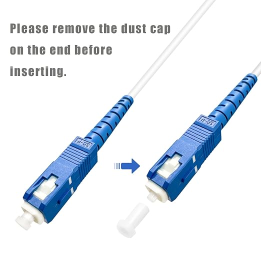 SC to SC Fiber Optic Patch Cable, Armored Single Mode SC/UPC to SC/UPC Fiber - Image 4