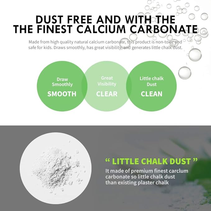 Hagoromo Fulltouch Color Chalk 1 Box [12 Pcs/White]