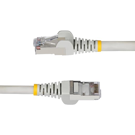 StarTech.com 1ft Gray CAT6a Ethernet Cable, Snagless RJ45, 100W PoE++, 27AWG - Image 3