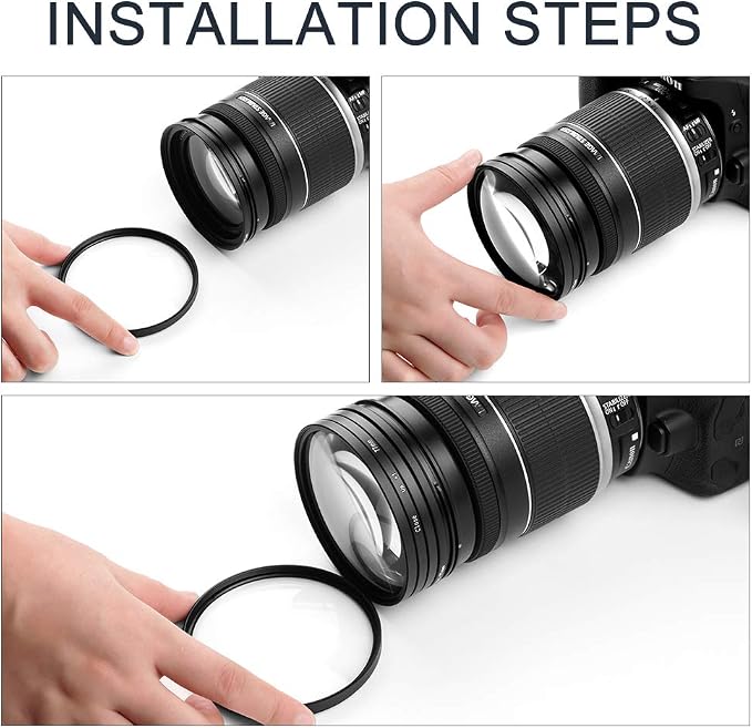 82mm Close-up Filter Kit 4 Pieces Macro Filter Accessory Close-up Lens Filter - Image 5