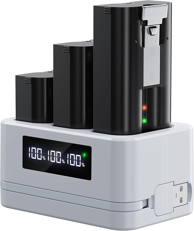 Replacement Battery for Ring Camera, Spotlight and Stick Up Cam, LED Display by FOOAO