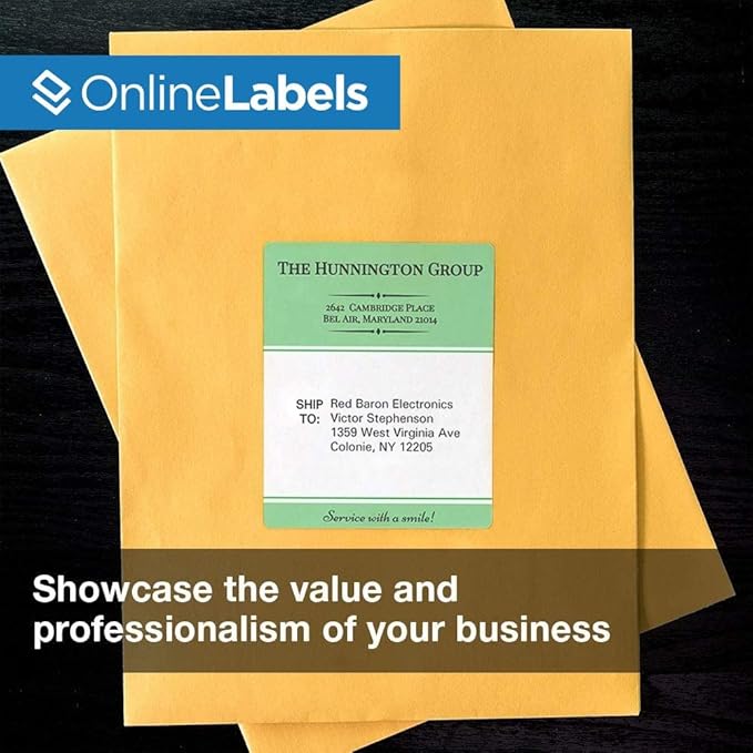 4 x 5 Rectangle Mailing Labels - Permanent, White Matte - Shipping, Wine, Product - Pack of 8,000-2,000 Sheets - Inkjet/Laser Printers - Online Labels