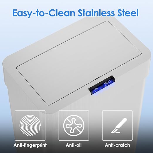 Sensor Trash Can, Touchless Motion Sensor Trash Bin, Smart Automatic Garbage Can - Image 5