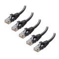 Cable Matters 10Gbps 5-Pack Snagless Cat 6 Ethernet Cable - 5ft by CableMatters