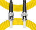 Fibergaga-0.5m OS2 ST to ST Fiber Patch Cable, Single Mode, Length Option: by Fibergaga